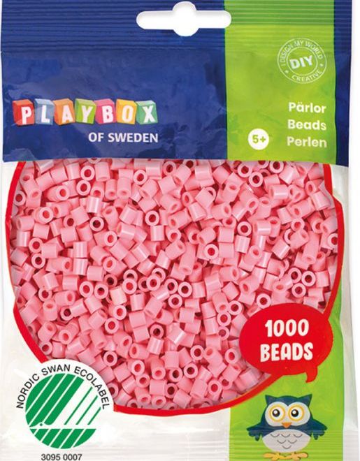 Playbox Zažehľovacie korálky pastelové - ružové 1000 ks