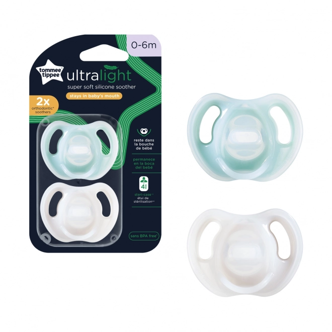 Ultraľahký cumlík Tommee Tippee pre deti 0-6 mesiacov, 2 ks