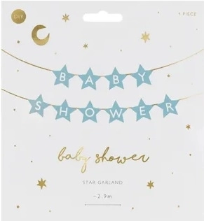 Baner Baby Shower svetlomodrý