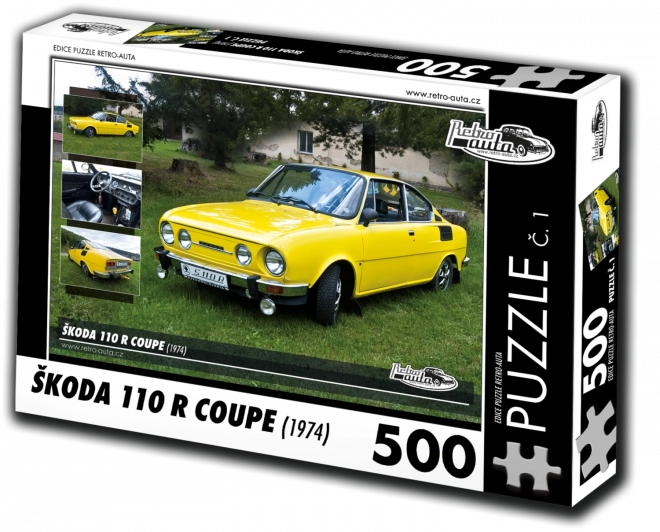 Retro puzzle Škoda 110 R Coupe (1974)