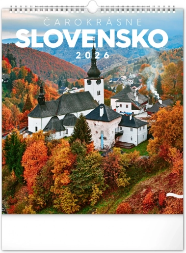 Nástenný kalendár čarokrásne Slovensko 2026