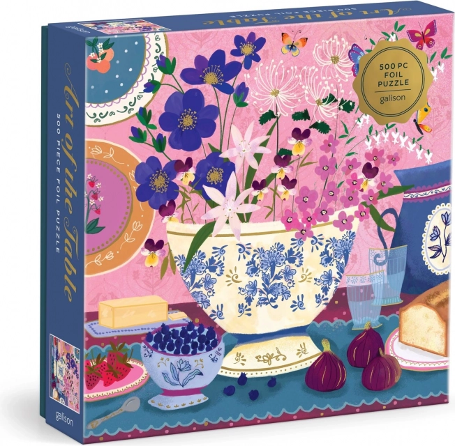Galison fóliové puzzle Joy Laforme – Umenie stolovania, 500 dielikov