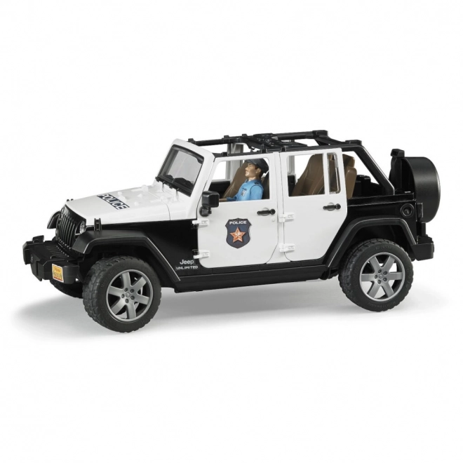 Jeep Wrangler Rubicon Policajný Auto s Figúrkou