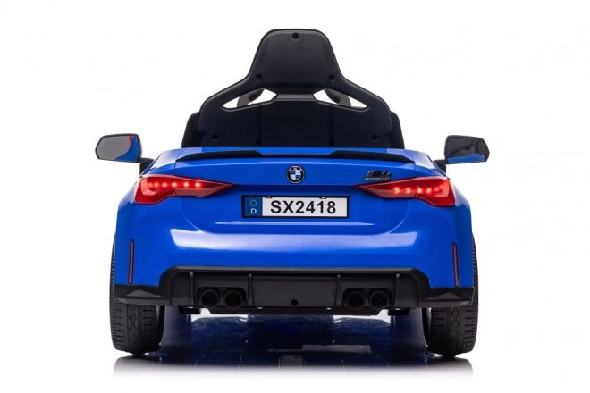 Elektrické auto BMW M4 modré