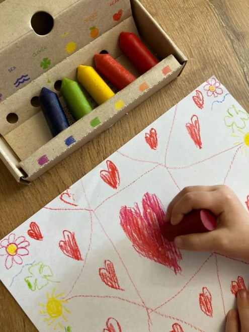 Ekologické voskové pastelky Junior 6 ks