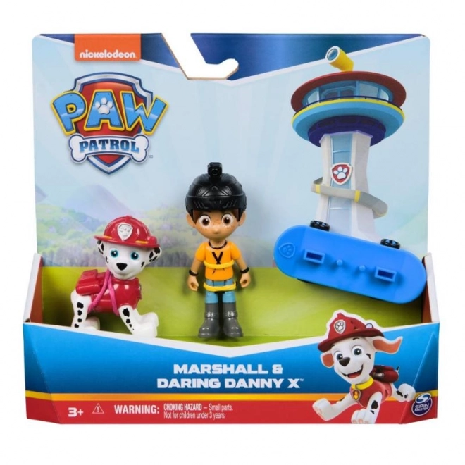 Figúrky Paw Patrol Marshall a Odvážny Danny X