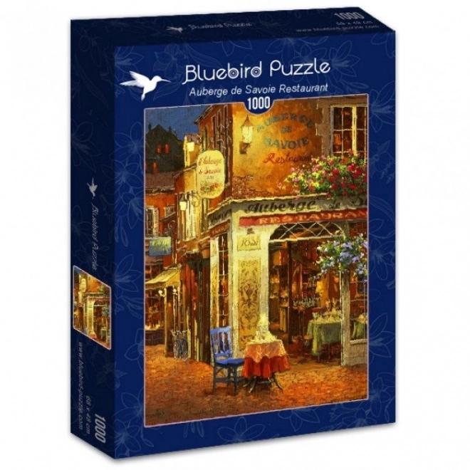 Puzzle modrý vták auberge de savoie 1000 dielikov