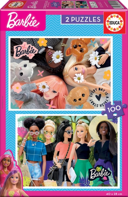 Puzzle Barbie 2x100 dielikov