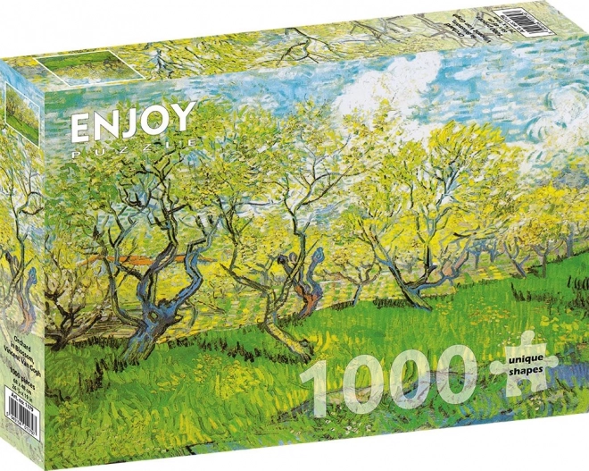 Enjoy Puzzle Vincent Van Gogh: Kvitnúca záhrada 1000 dielikov