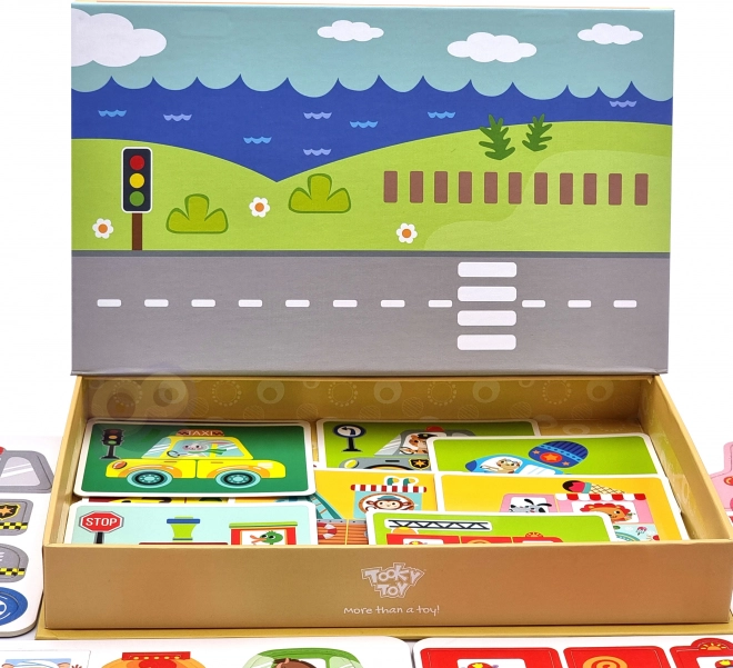 Tooky Toy Magnetická Montessori Skrinka s 80 Dielikmi