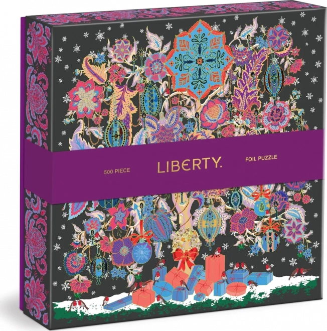 Štvorcové puzzle Liberty: Vianočný strom života 500 dielikov