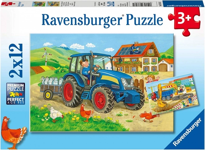 Ravensburger Puzzle Na Stavbe 2x12 Dielikov