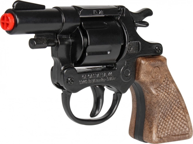 Policajný revolver kovový čierny 8 rán
