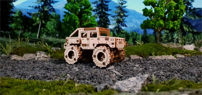 Drevené 3D puzzle - model Monster Truck