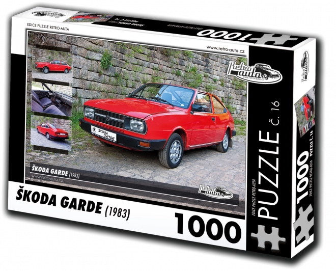 Retro puzzle Škoda Garde 1983