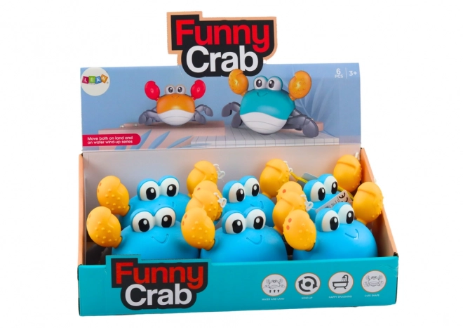 Natahovací krab do kúpeľa modrý