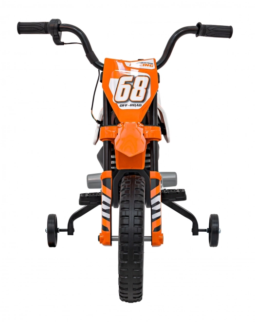 Detská jazda na motorke PANTONE 361C Oranžová s EVA kolesami a audio panelom