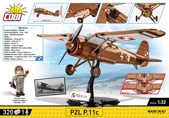 Historický model PZL P.11c – COBI II. svetová vojna