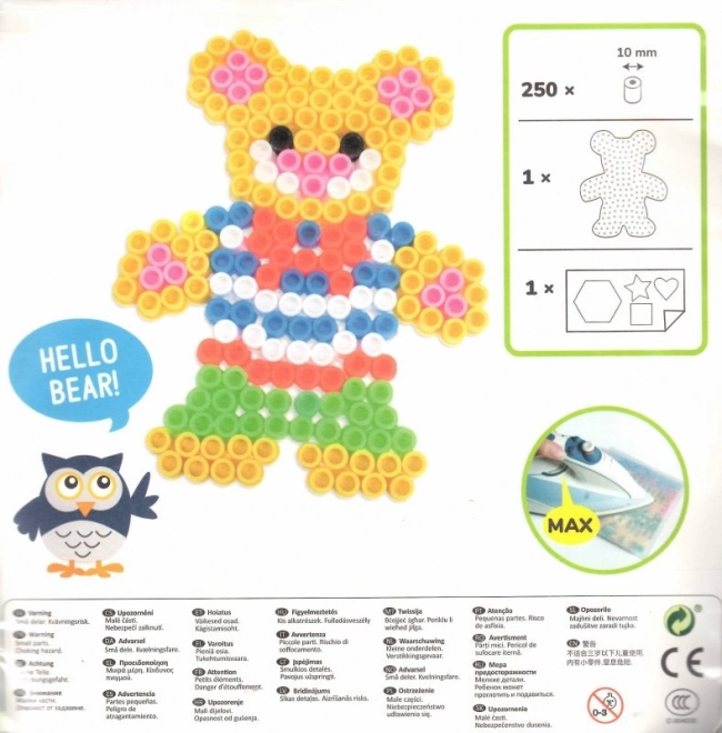 Playbox Zažehlovacie Korálky Malá Sada Medvedík XL