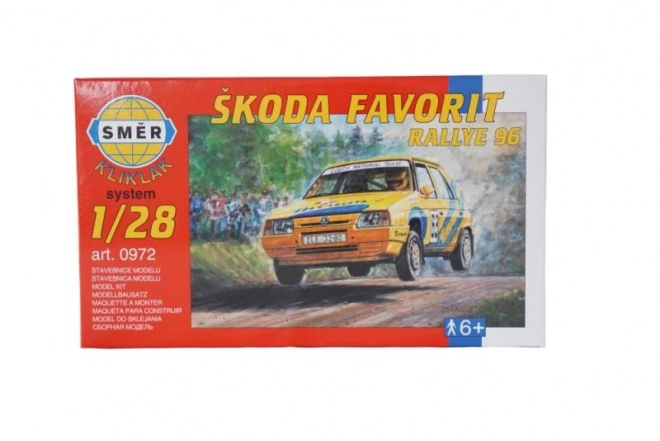 Škoda Favorit Rallye 96 stavebnica 1:28