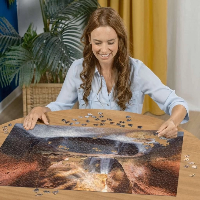 Puzzle Vodopád v Červenom kaňone 1500 dielikov