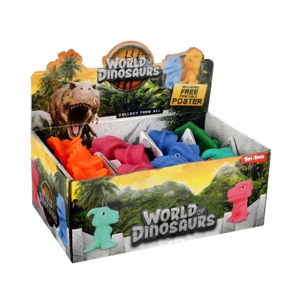 Gumové dinosaury 8cm - 5 druhov v balení