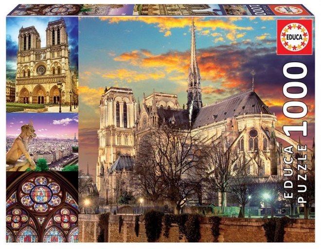 Puzzle Notre Dame koláž 1000 dielikov