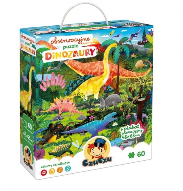 Pozorovacie puzzle - Dinosaury