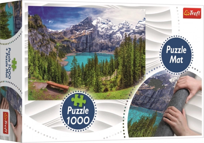 Puzzle Horská vyhliadka s podložkou