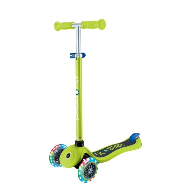 Globber Detská Trojkolesová Kolobežka Primo Lights V2 Lime Green