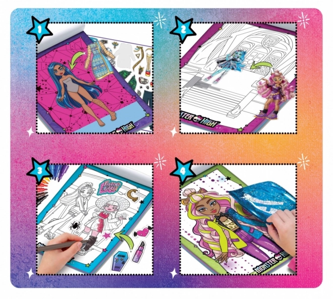 Památnik Sketchbook Monster High Roztomilý