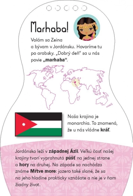 Obliekame Jordánske Bábiky Zeina - Maľovanky