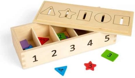 Bigjigs Toys triedenie farieb, tvarov a čísel