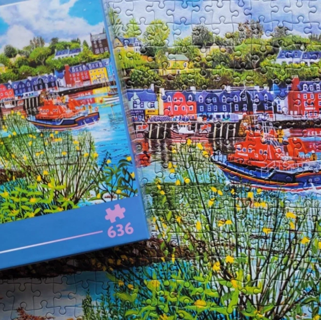 Panoramatické puzzle Odliv a príliv v Tobermory