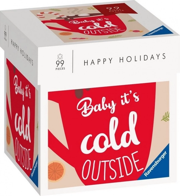 Ravensburger Puzzle Šťastné Prázdniny: Baby it's cold outside 99 dílků