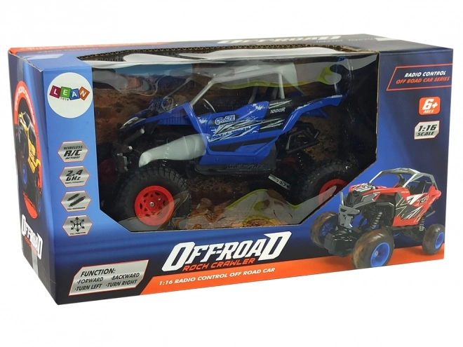 Terénne Auto Off-Road Na Diaľkové Ovládanie 2,4 GHz 1:16 Modré