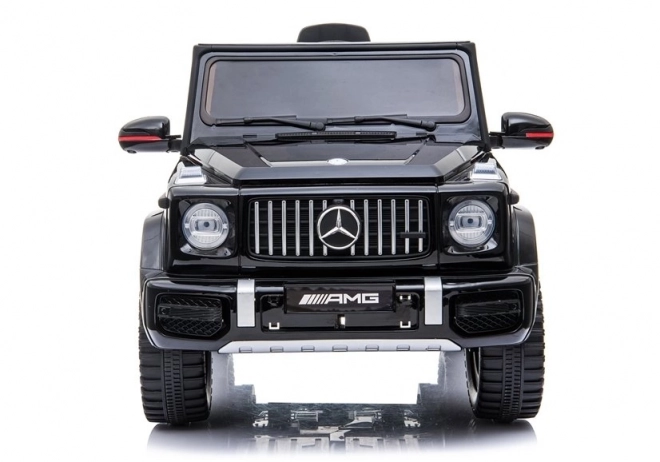 Čierny lakovaný Mercedes G63 AMG na akumulátor