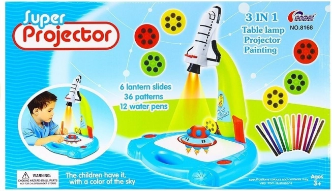 3v1: projektor, lampička a maliarska sada
