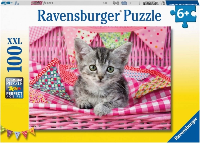 Puzzle 100 dielikov XXL Roztomilé mačiatko