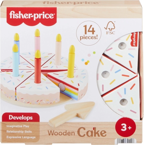 Drevená narodeninová torta Fisher-Price