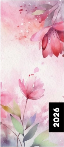 Mesačný diár 2026 Flowers v PVC obale