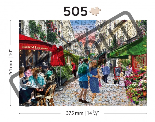 Drevené puzzle Parížske bistro