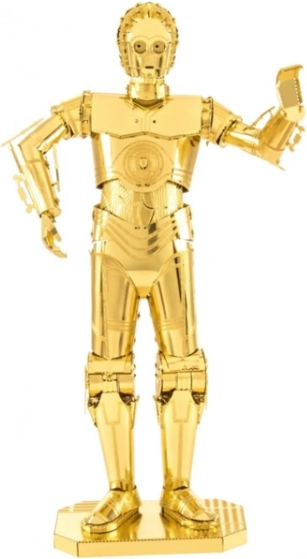 Kovová stavebnica 3D Star Wars: C-3PO (zlatý)