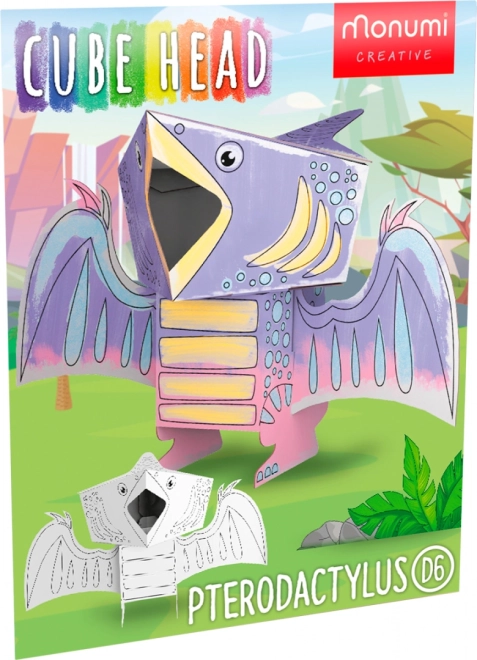 3D Kniha na vymaľovanie Mačka pre deti – Pterosaur