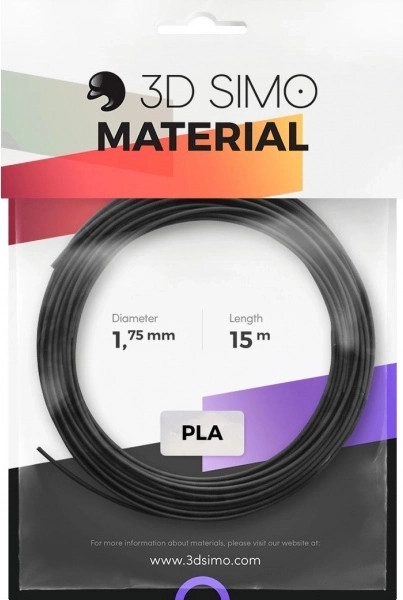 Filament PLA pre 3D perá a 3D tlač – sada 15 m (čierna, zlatá, strieborná)