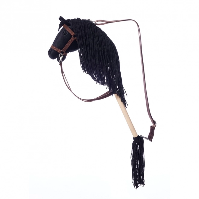 Koník na tyči Hobby Horse HOPPIHORSE čierny