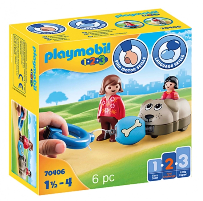 Playmobil 1.2.3 Môj ťahací psík