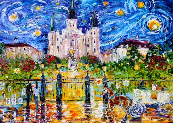 Puzzle Námestie Jackson Square, New Orleans 1000 dielikov