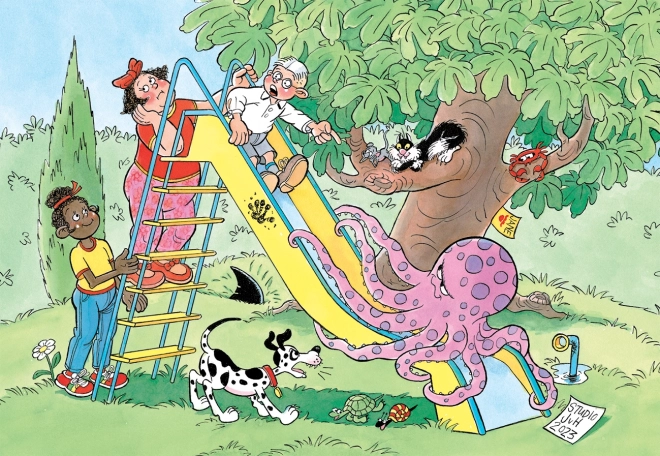 Jumbo puzzle Jan van Haasteren junior: klzká skluzavka