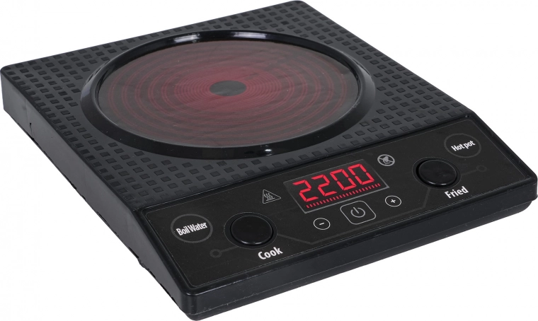 Indukčný varič so zvukmi varenia